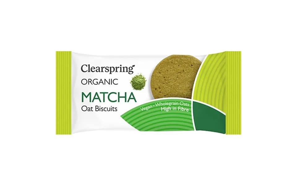 Matcha Oat Biscuits Økologisk - 40 Gram