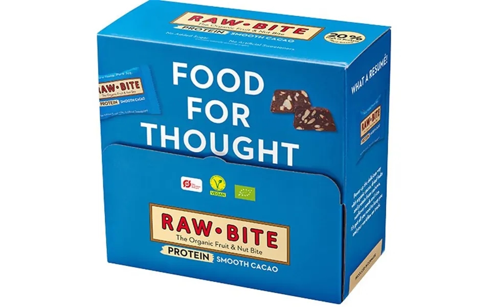 Rawbite Officebox Protein Smooth Cacao 45x15g Økologisk - 675 Gram