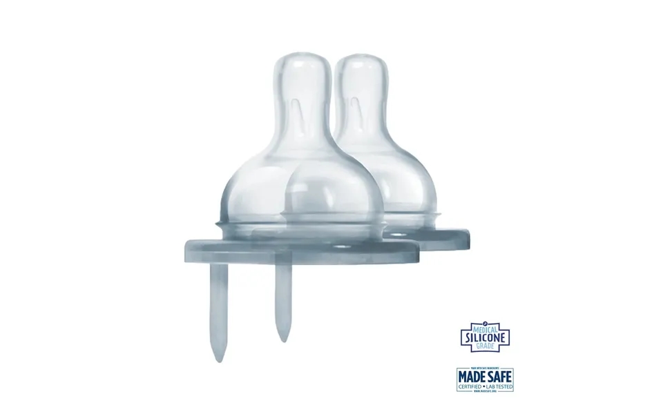 Pura - Kiki Baby Silikone Flaskesutter 3 Mdr. 2-pak