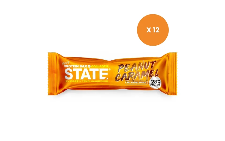 1 Kasse State Proteinbar Peanut Caramel