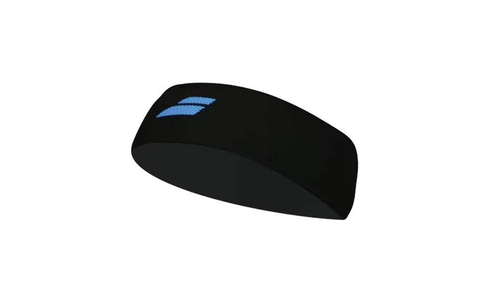 Babolat Logo Headband Black Diva Blue