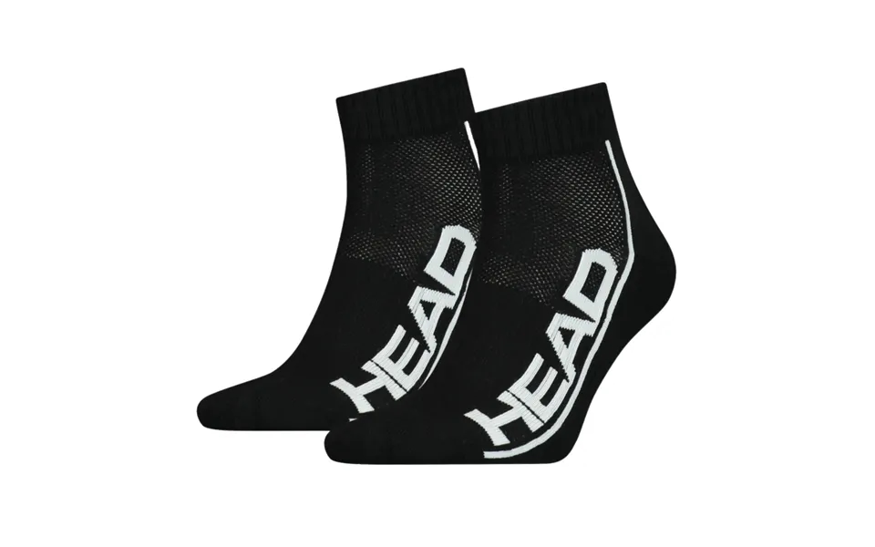Head Performance Quarter Socks 2-pack Black White