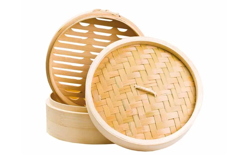 Bambus Steamer Til Dampkogning 25 Cm. - Bambusdampere Og Steamer