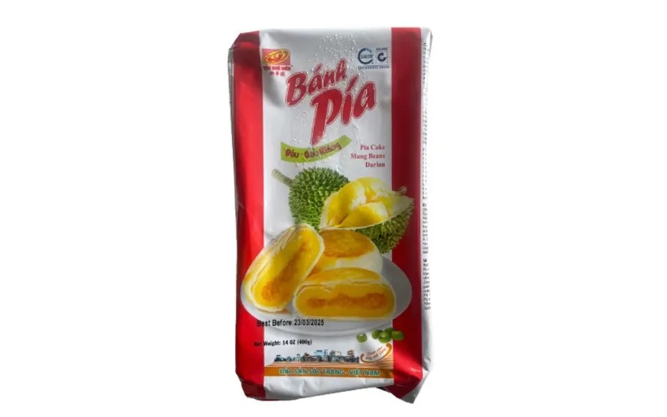 Banh Pia Mung Bean Durian Cake 400 G. - Kiks Og Kager