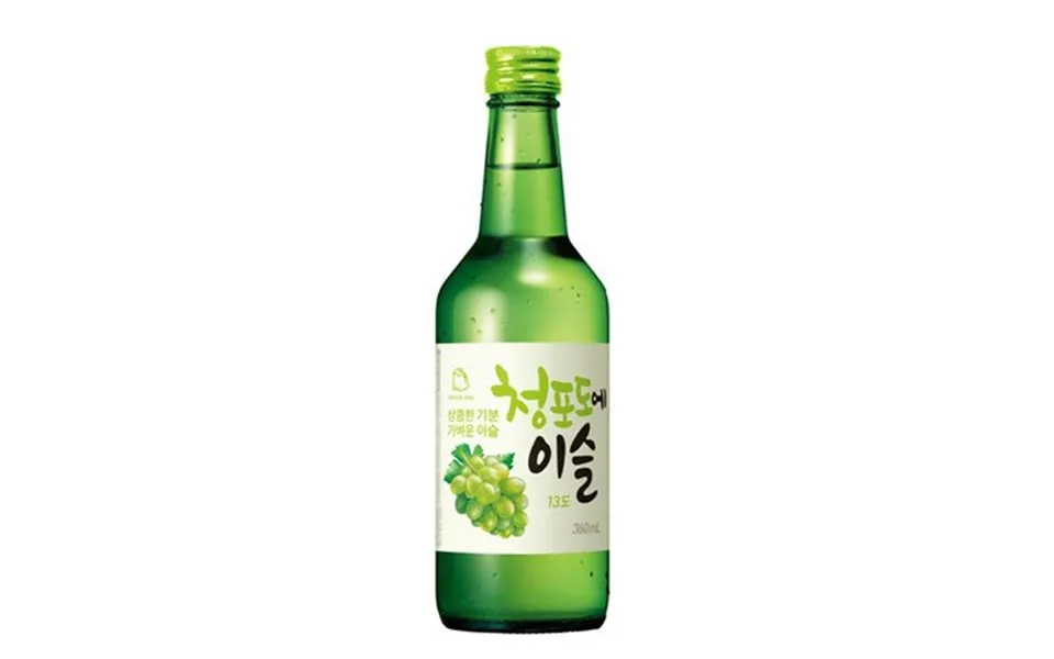Jinro Soju Chamisul Green Grape Vindruer 13% 36 Cl. - Spiritus, Vin & Sake