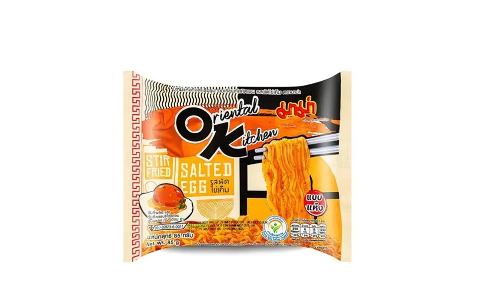 Mama Noodles Oriental Kitchen Salted Egg 85 G. - Instant Nudler & Kopnudler