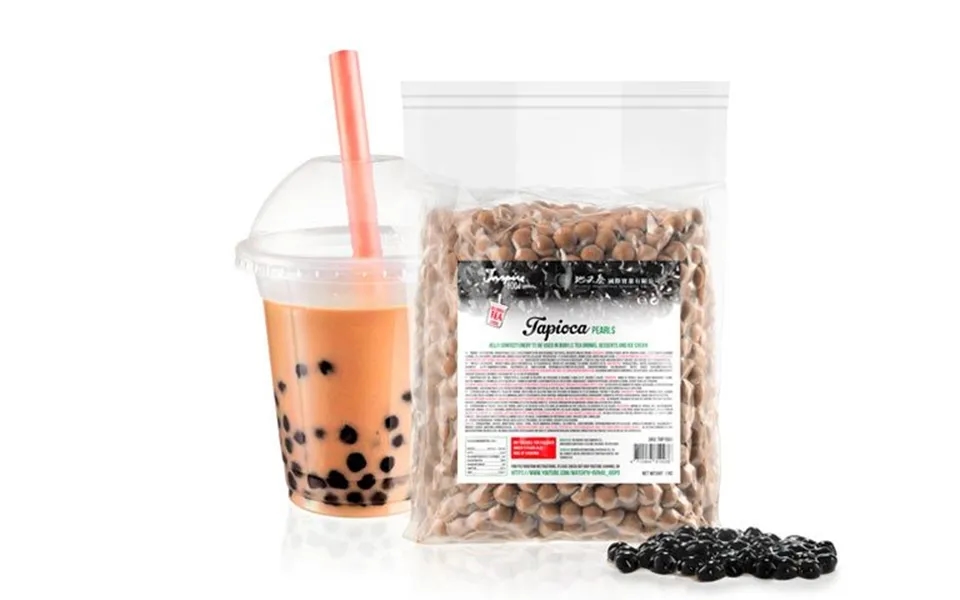 Tapioka Perler Til Bubble Tea Sorte 1 Kg. - Tapioka Perler