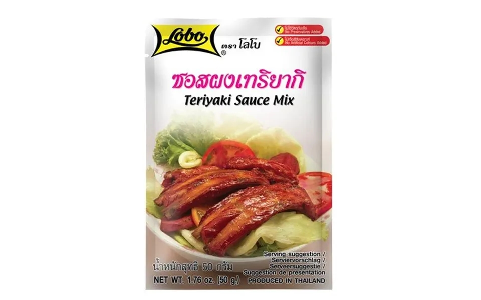 Teriyaki Sauce Mix Til Spareribs Lobo 50 G. - Krydderiblandinger