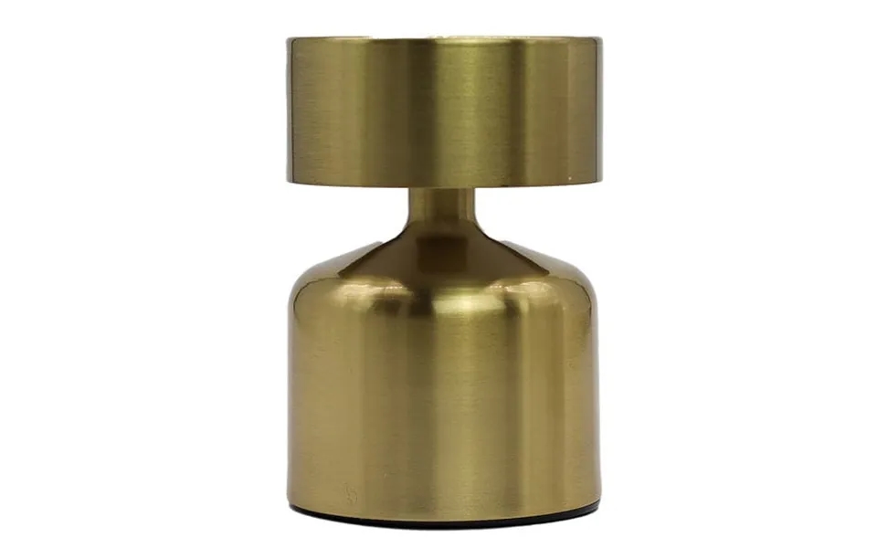 Touch Lampe Flat Mushroom Bronze Genopladelig Usb-c - Lys & Lysestager