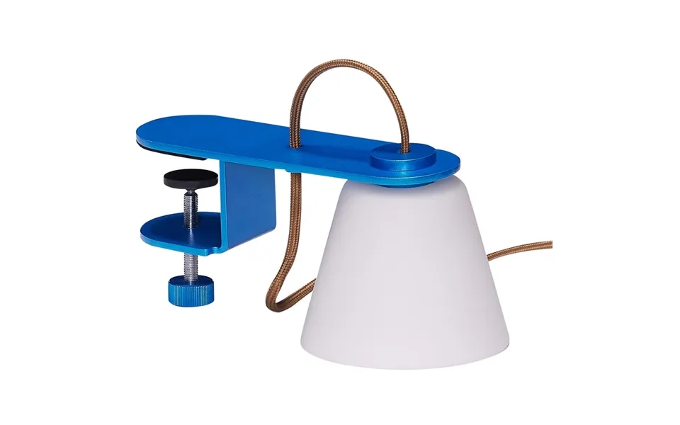 Hübsch Lure Klem-lampe Metallic Blue
