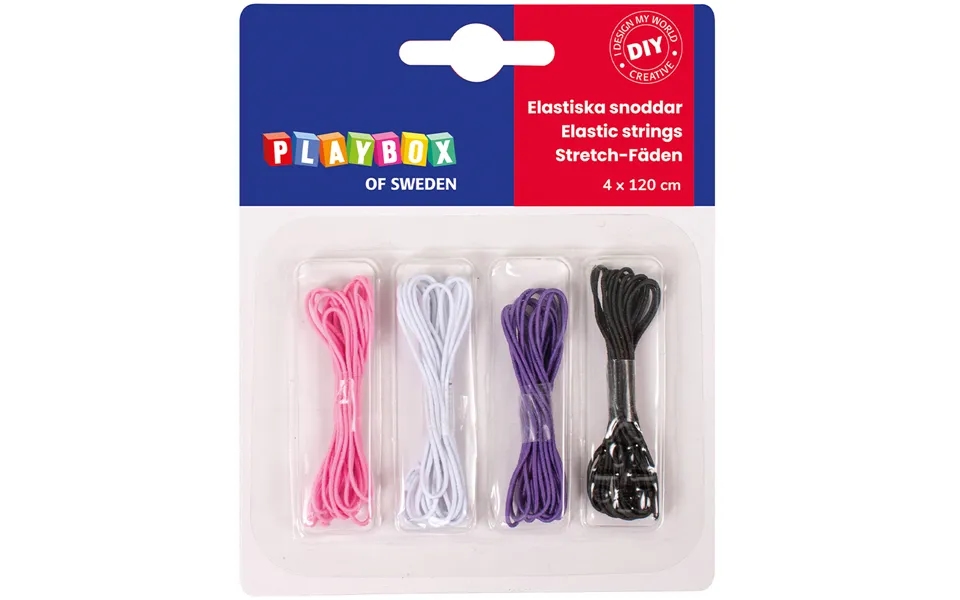 Playbox Elastisk Smykketråd 4 Stk
