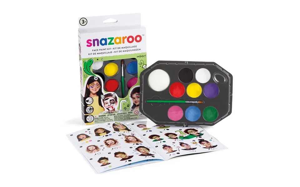 Snazaroo Ansigtsfarver Rainbow Kit 10 Stk