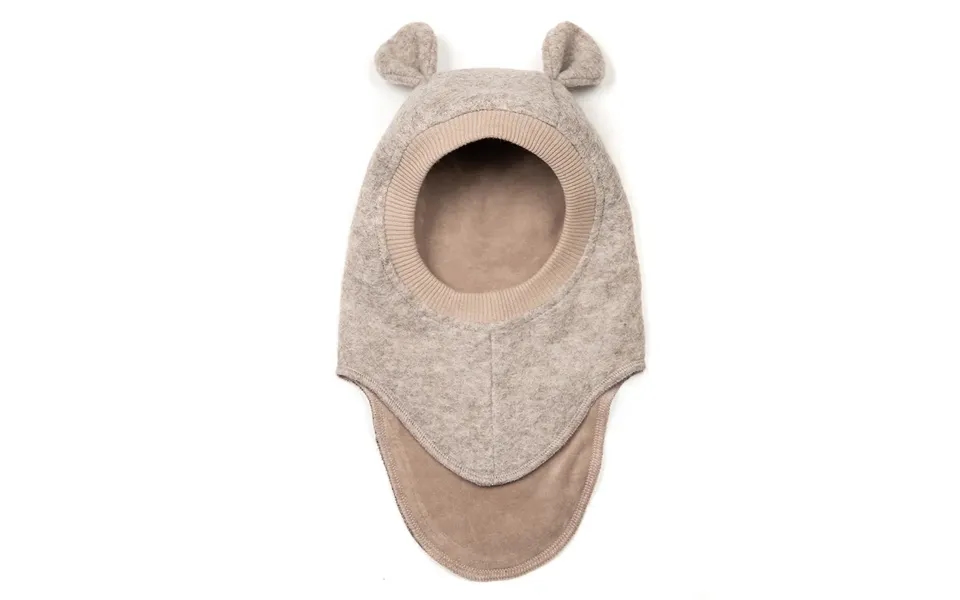 Elefanthue M. Ører Blød Uld - Camel Melange