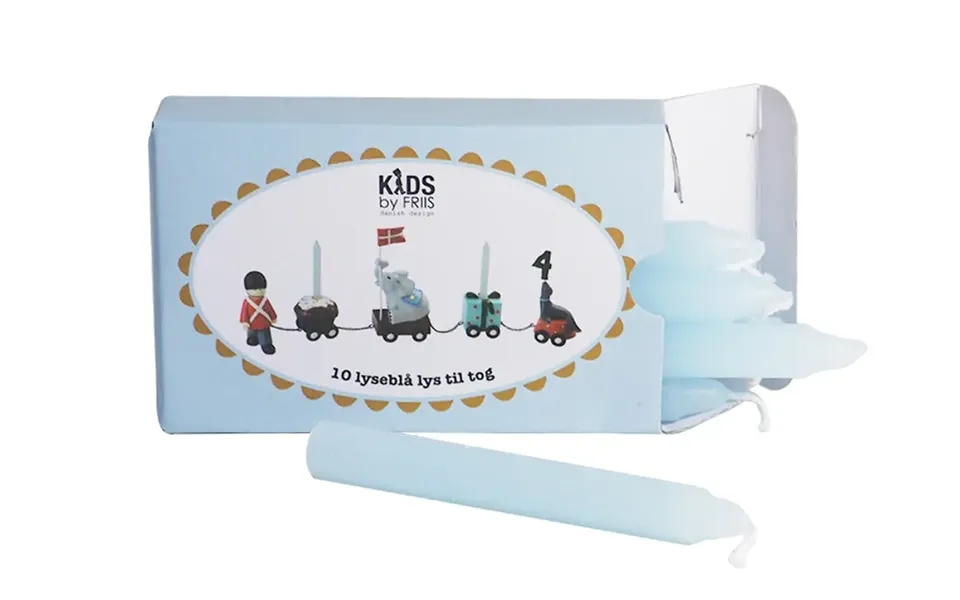 Fødselsdagslys Lyseblå 10 Stk