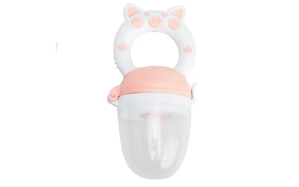 Food Feeder Mad Sut Med Blødt Greb - Rosa