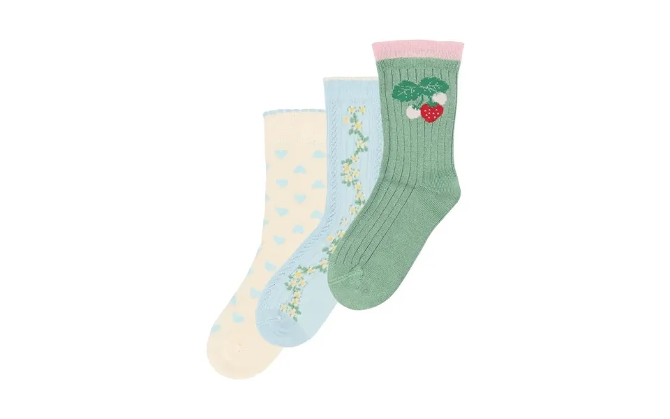 Marry Bambus Strømper 3-pak - Clear Sky