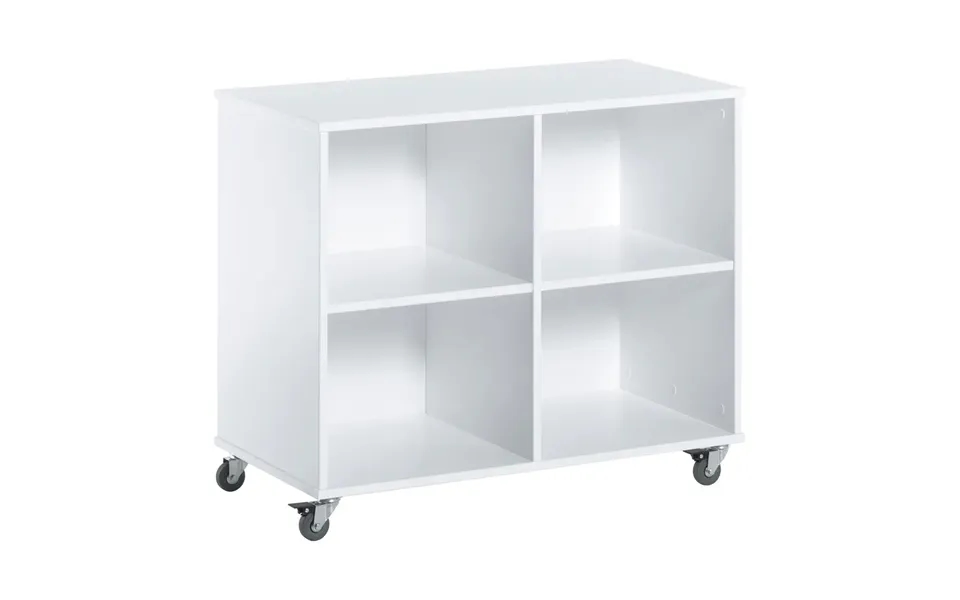 Rumdeler På Hjul - Hvid