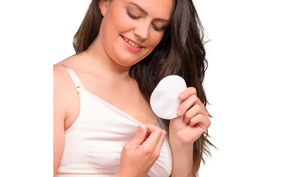 Vaskbar Amme Indlæg I Bomuld Hvid