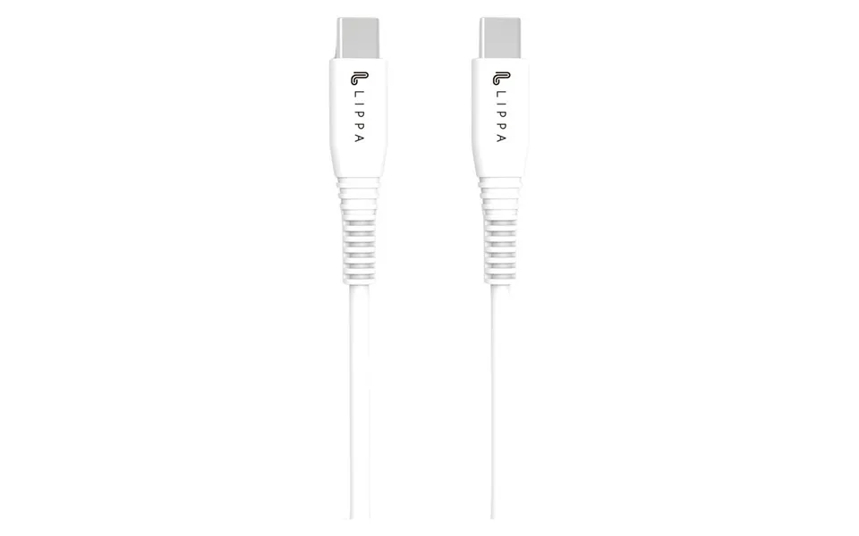 Lippa Usb-c Til Usb-c Kabel 1m - Hvid