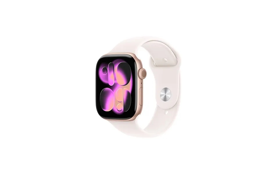 Apple Watch Series 11 Gps Cellular 46mm Rose Gold Aluminium Case With Light Blush Sport Band - S M