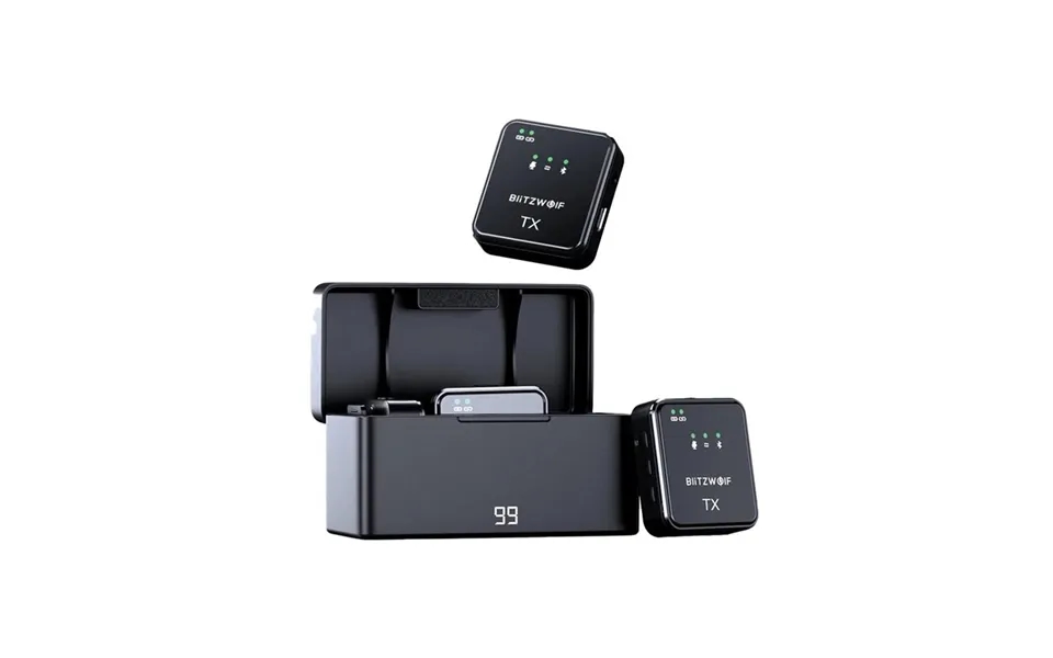 Blitzwolf Wireless Microphone Bw-sx63 1000mah Black