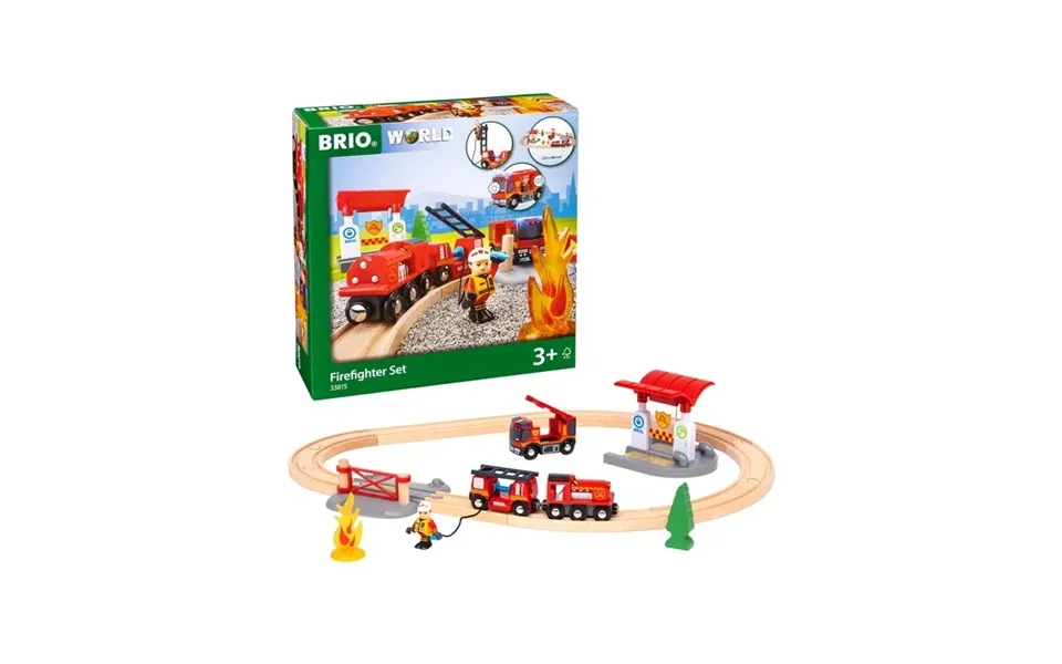 Brio 33815 Togsæt Med Brandmandstema