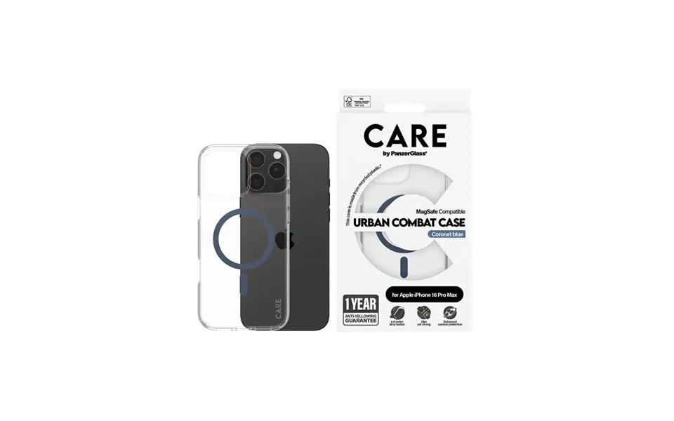 Care By Panzerglass Case Flagship Blue Magsafe Iphone 16 Pro Max