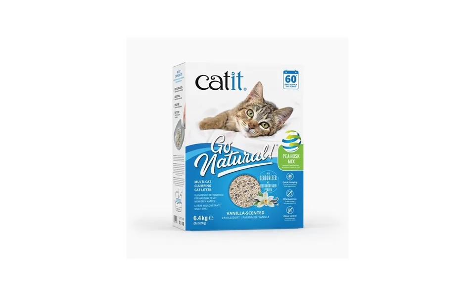 Catit - Pea Husk Multi-cat Clumping Cat Litter