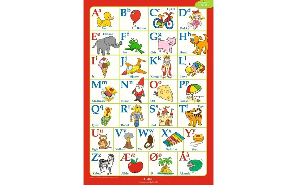 Forlaget Bolden Fakta Plakat Alfabetet