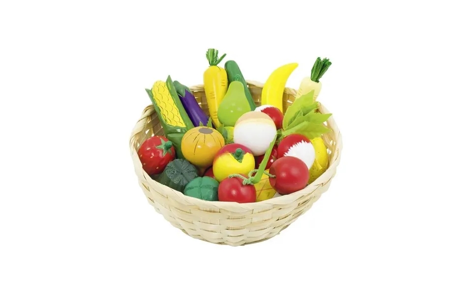 Goki Fruit And Vegetables In A Basket 23dlg.