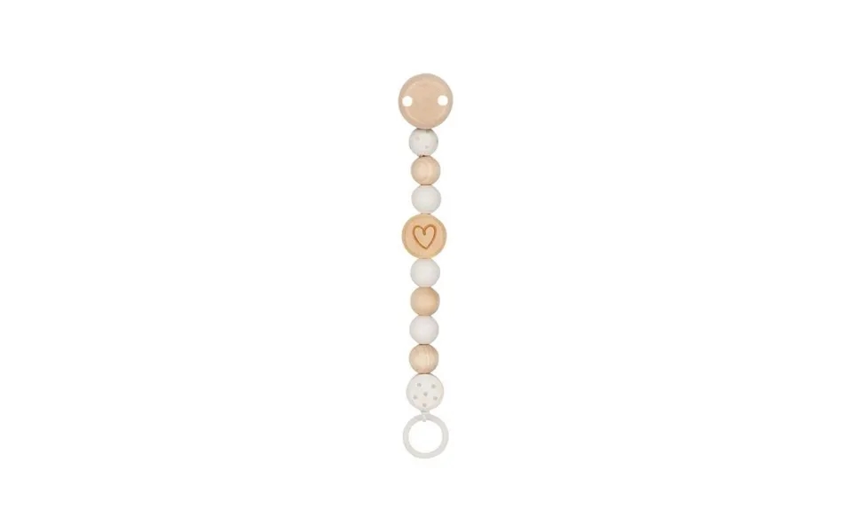 Goki Wooden Pacifier Chain Heart
