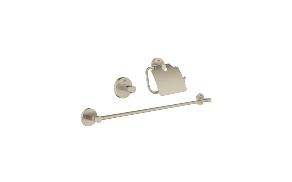 Grohe Essentials Tilbehørssæt 3-in-1 - Børstet Nikkel