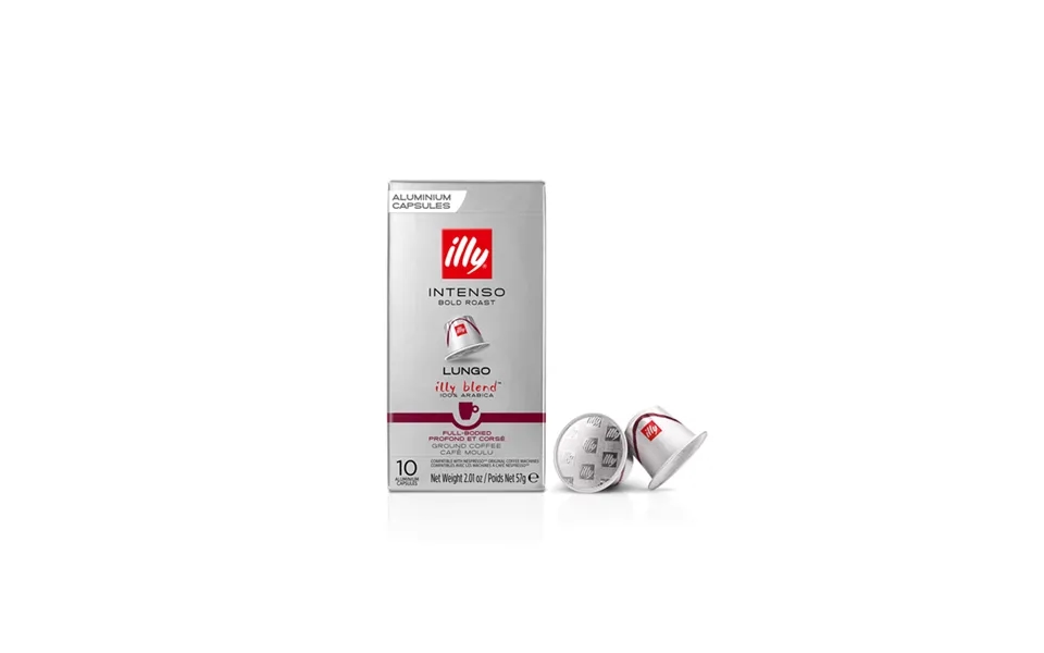 Illy Nespresso Ground Intenso Lungo Capsules - 10 Pcs