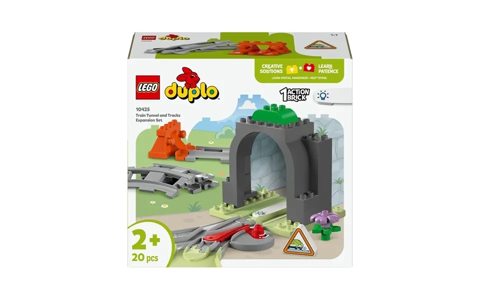 Lego Duplo 10425 Togtunnel Og Spor - Udvidelsessæt