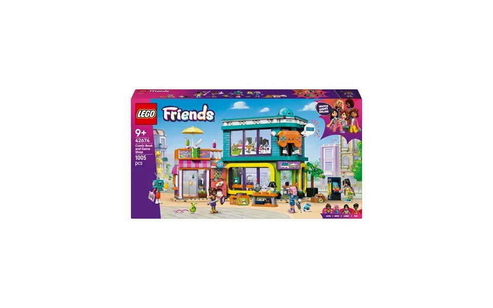 Lego Friends 42674 Tegneserie- Og Spilbutik