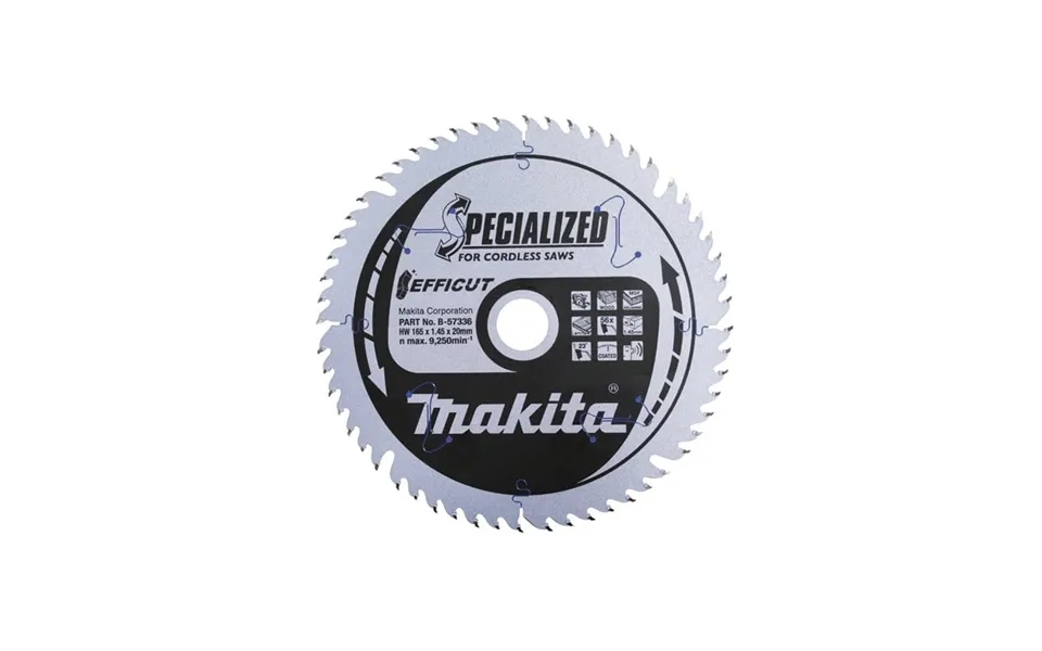 Makita Blade Specialised 56 Teeth Silver 165 X 20 Mm