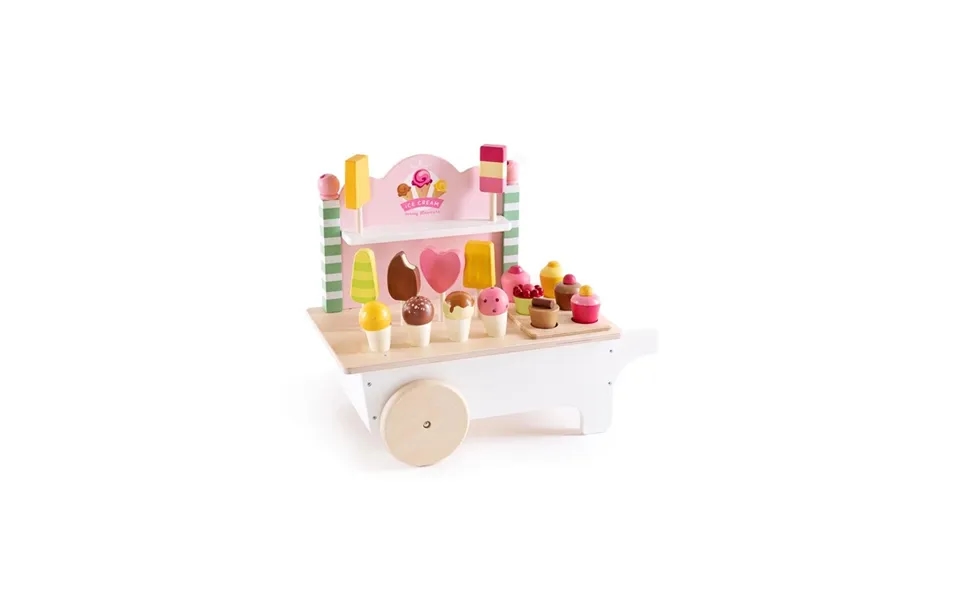 Mentari Wooden Ice Cream Cart 18 Pcs.