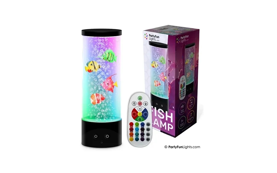 Party Funlight Fiske Lampe Med Fjernbetjening H 28cm