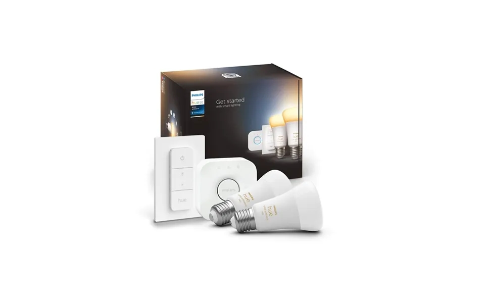 Philips Hue White Ambiance A60 E27 1100 Lumen - Starter Kit Med 2 Pærer