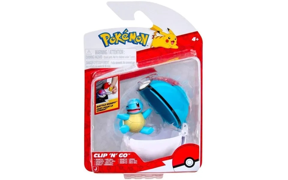 Pokemon Clip N Go Squirtle With Lure Ball