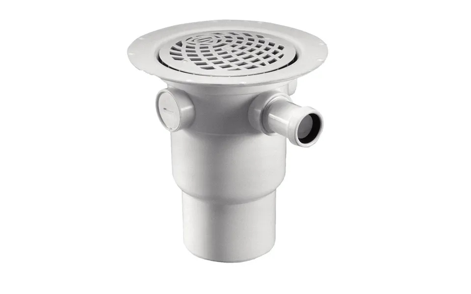 Purus Afløbsskål Purus 110 75 Med Vandlås Og Hvid Plastrist