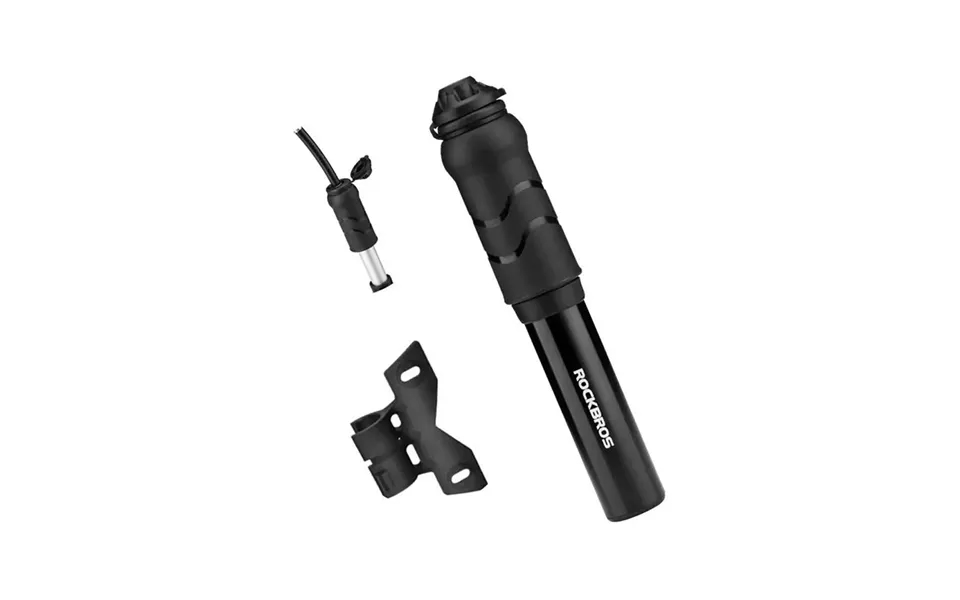 Rockbros 810pcs-hp Mini Hand Bicycle Pump With Presta & Schrader Hose - Black