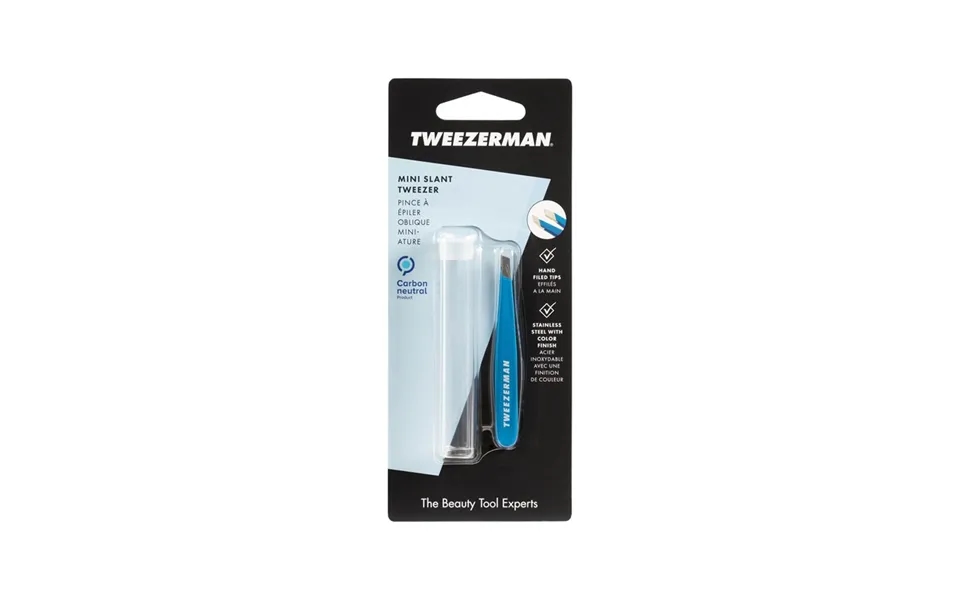 Tweezerman Mini Slant Tweezer - Bahama Blue