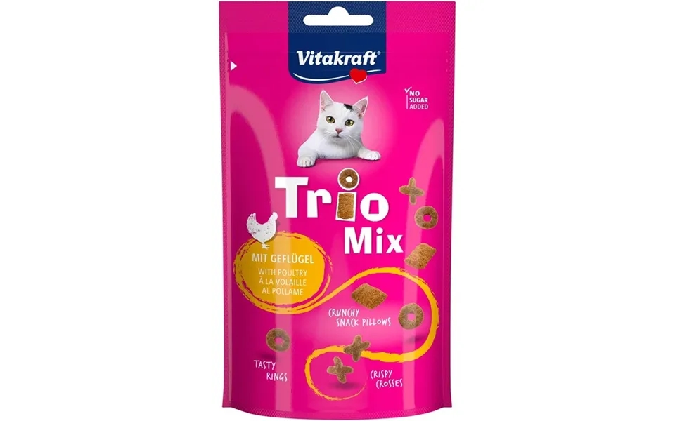 Vitakraft Trio Mix Med Fjerkræ 60g