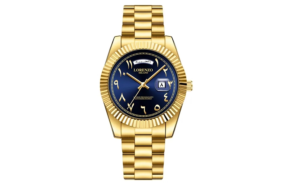 Lorenzo Day-date Arabic Gold Blue