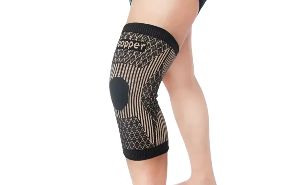 Knæstøtte M. Kobberfibre - Large