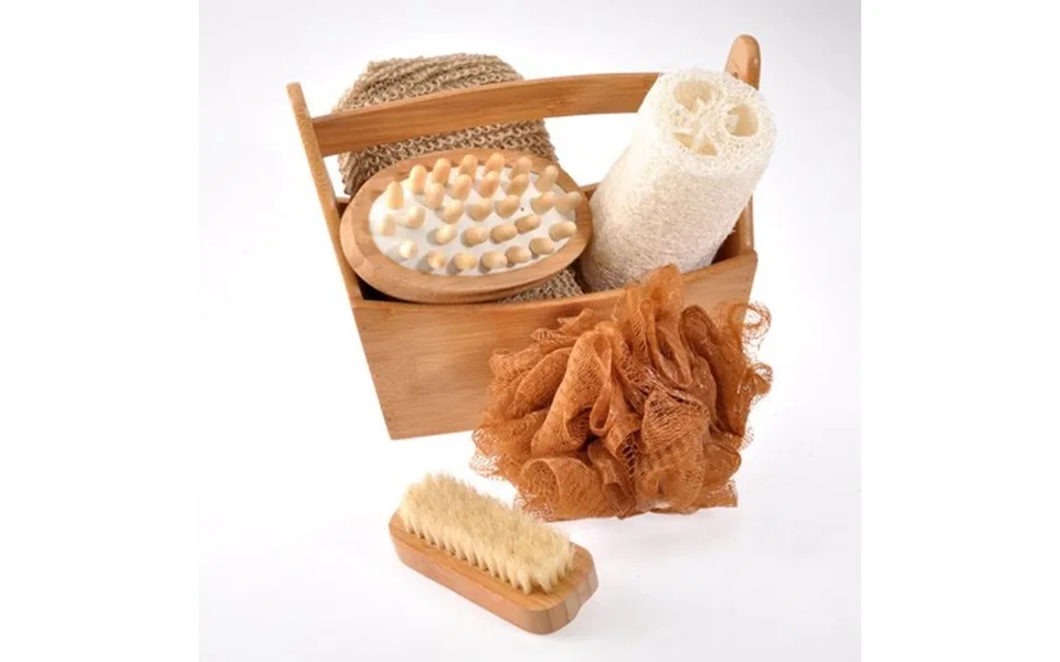 Gavesæt I Bambus Neglebørste - Mass.børste