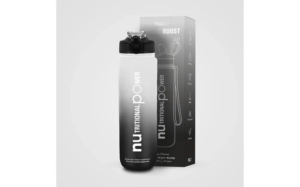 Nupo Smart Water Bottle Black - 1000ml.