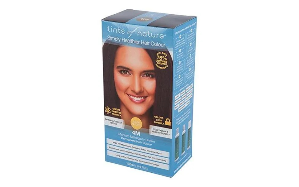 Tints Of Nature Hårfarve 4m Medium Maghony Brown - 130ml