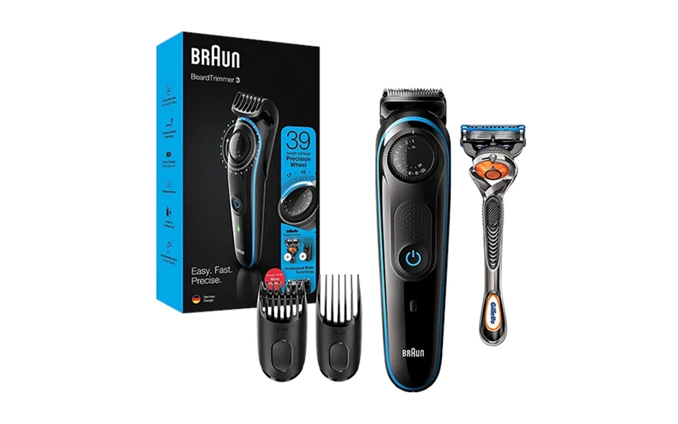 Braun Bt3240 Beard Trimmer 3 Hair Clipper With Gillette Fusion5 Proglide